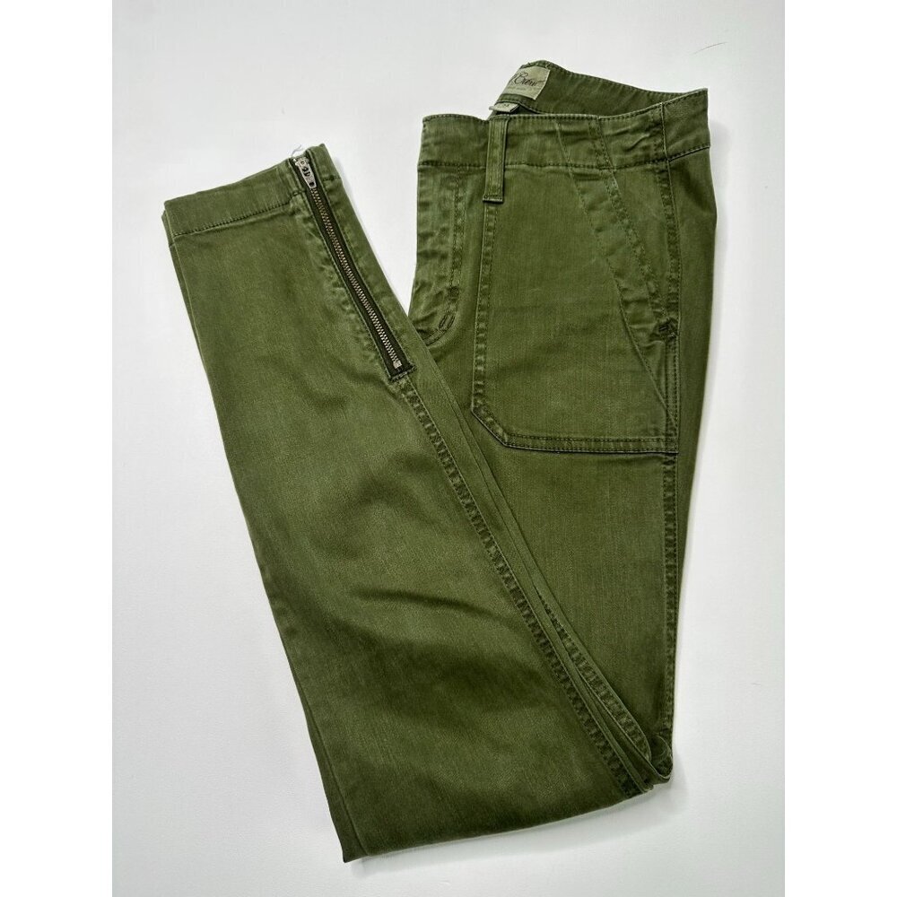 J. Crew women's olive green khaki‎ skinny jeans, size 24